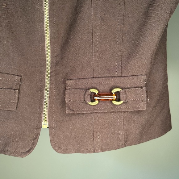 Ashley Taylor Brown Vest - Picture 3 of 3